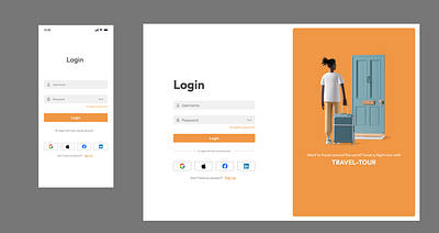 Login page