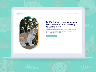 Cat Instinct website elementorpro figma ui webdesign wordpress
