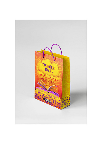 Vulkan Packaging bag design - Bookstore bookbag bookstore design graphic design illustration packaging packagingbag packagingdesign