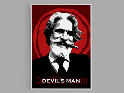 Portrait posterization design devils man graphic design portrait portrait posterization poster posterdesign posterization red