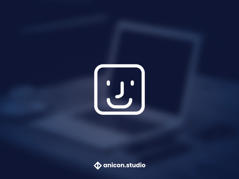 Face ID icon anicon animated logo business design graphic design icon illustration json lottie motion graphics ui