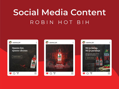 Hot Sauce Social Media // Chilli Social // Hot Pepper branding design graphic design marketing social social media design socialmedia