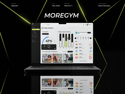 Gym Club - Web UX/UI Design b2b design branding design figma fitness graphic design gym logo ui ui design ux ux design uxui web web design