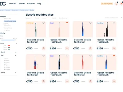 Store Collection Page UI Concept branding concept concept design figma graphic design product collection store store page ui uxui web web design