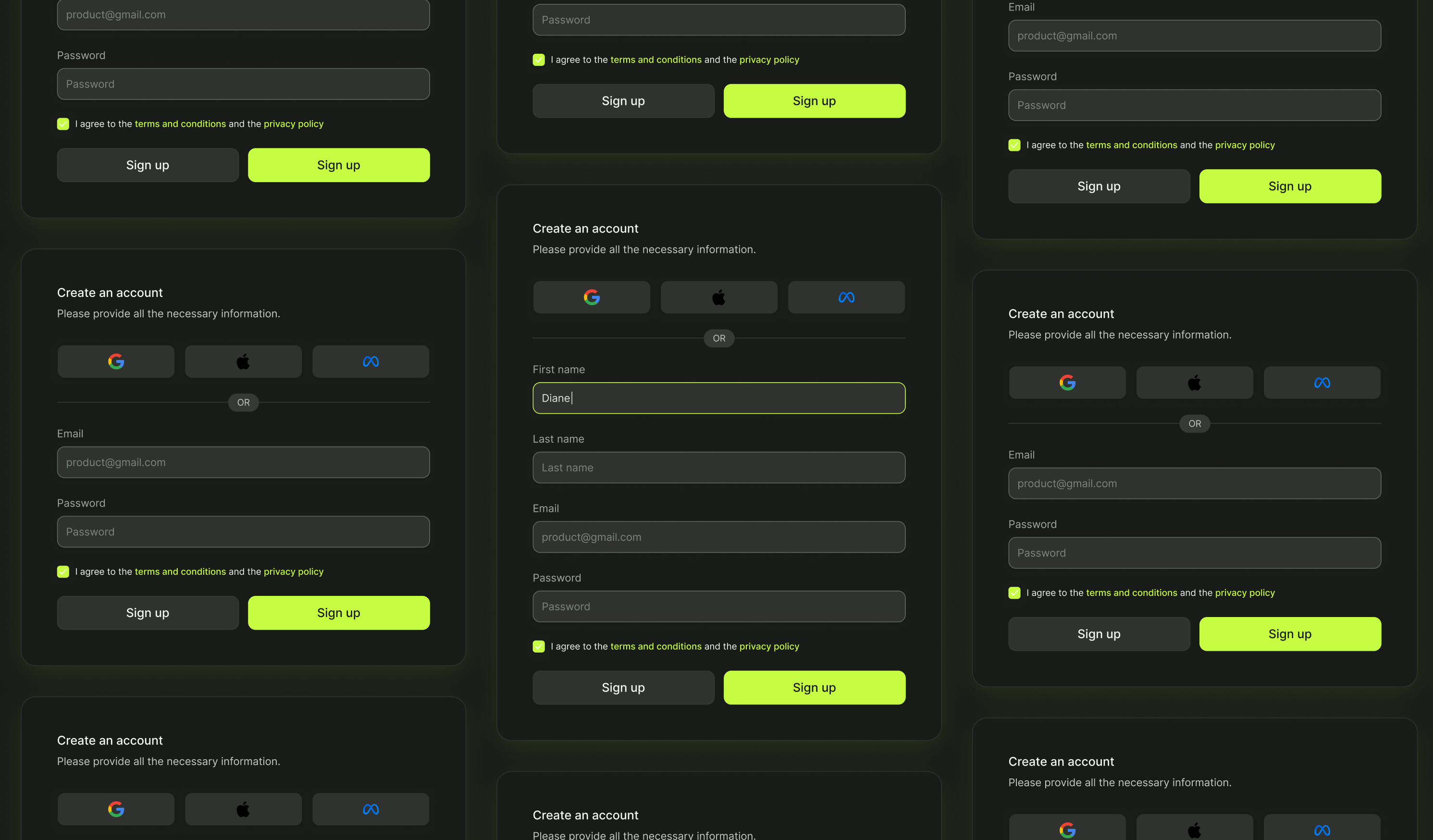 Dark mode and Flash Green modal darkmode flashgreen modal ui