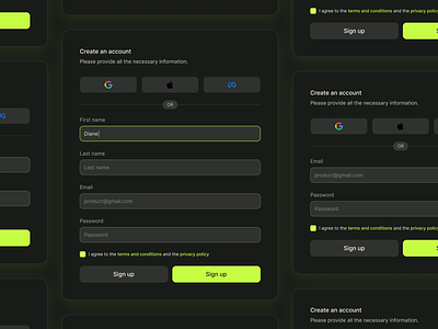 Dark mode and Flash Green modal darkmode flashgreen modal ui