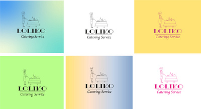 Catering service - Loliko branding catering logo catering service design food logo illustration logo logo design vector