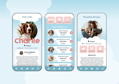 Petsitter App dog petsitter app ui ux