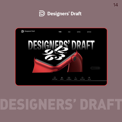Smart Watch Dark Mode -- Designers Drafts app branding design graphic design illustration logo typography ui ux vector