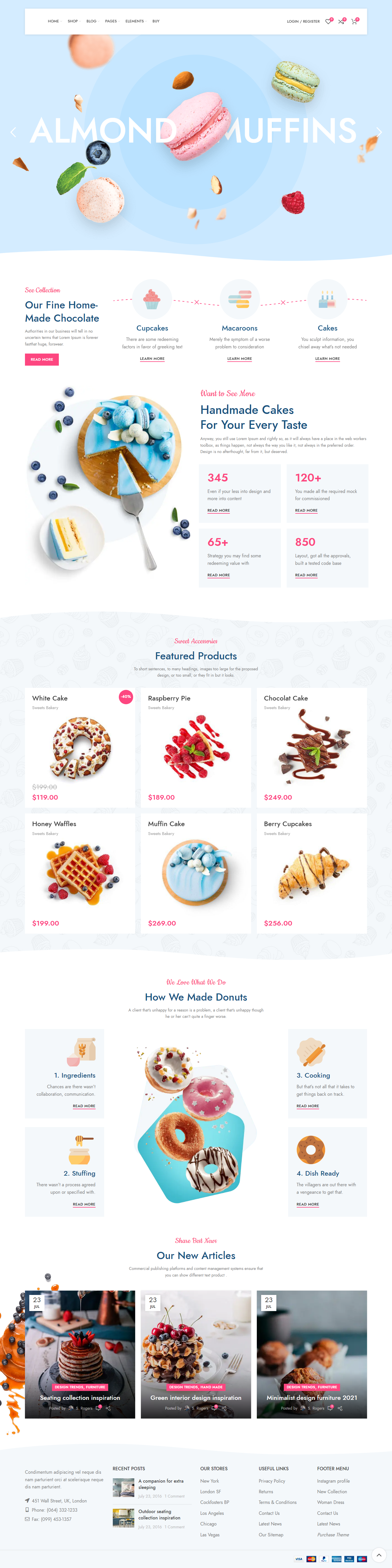 Sweets bakery Website sweets bakery website wordpress