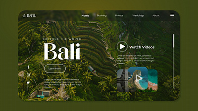 Travel Website - Bali app bali baliwebsite graphic design travel travelwebsite ui ux web webdesign website