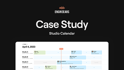 Case Study: Recording Studio Calendar app booking bookings calendar case study date picker desktop meetings mobile music product design productivity research responsive design schedule scheduling ui user experience ux web