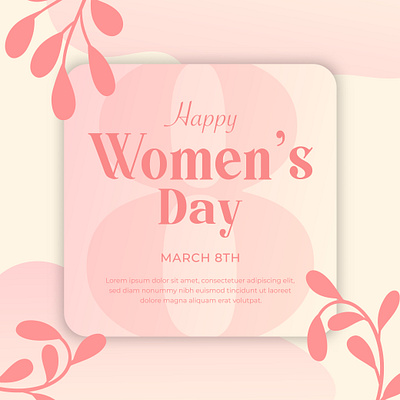 Happy Women's Day Flat Design company graphic design happy illustration international women day logo logo design modern women day