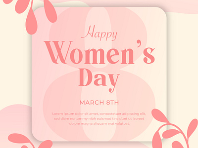 Happy Women's Day Flat Design company graphic design happy illustration international women day logo logo design modern women day