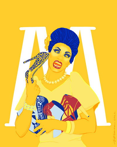 M from Manila Luzon digitaldraw illustration