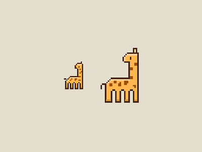 pixel giraffe 1bit 8bit giraffe logo pixel art pixel giraffe zoo animals