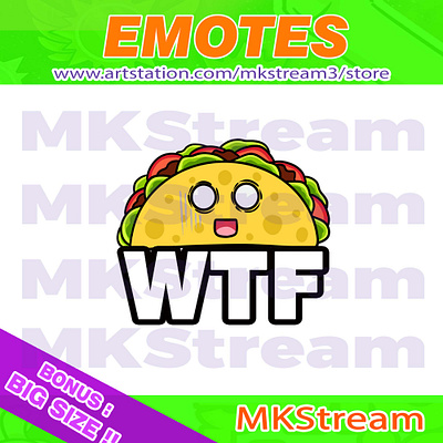 Twitch emotes cute taco shock wtf animated emotes anime burger cute design eat emote emotes illustration logo shock sub badge taco taco emotes twitch emotes wtf wtf emotes