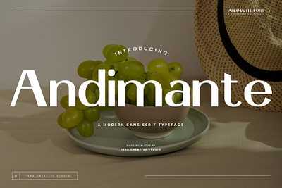 Andimante – A Modern Sans Serif Typeface sans serif elegance