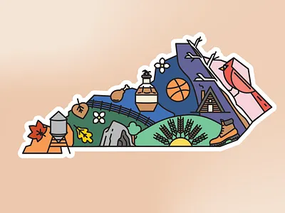 Bluegrass State of Mind branding kentucky logo