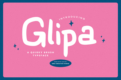 Glipa – A quirky brush Typeface monoline brush