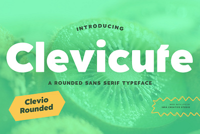 Clevicute – A Rounded Sans Serif Typeface clevicute font