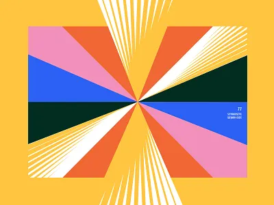 Geometric Mondays 77 brand identity branding color palette geometric geometric design illustration