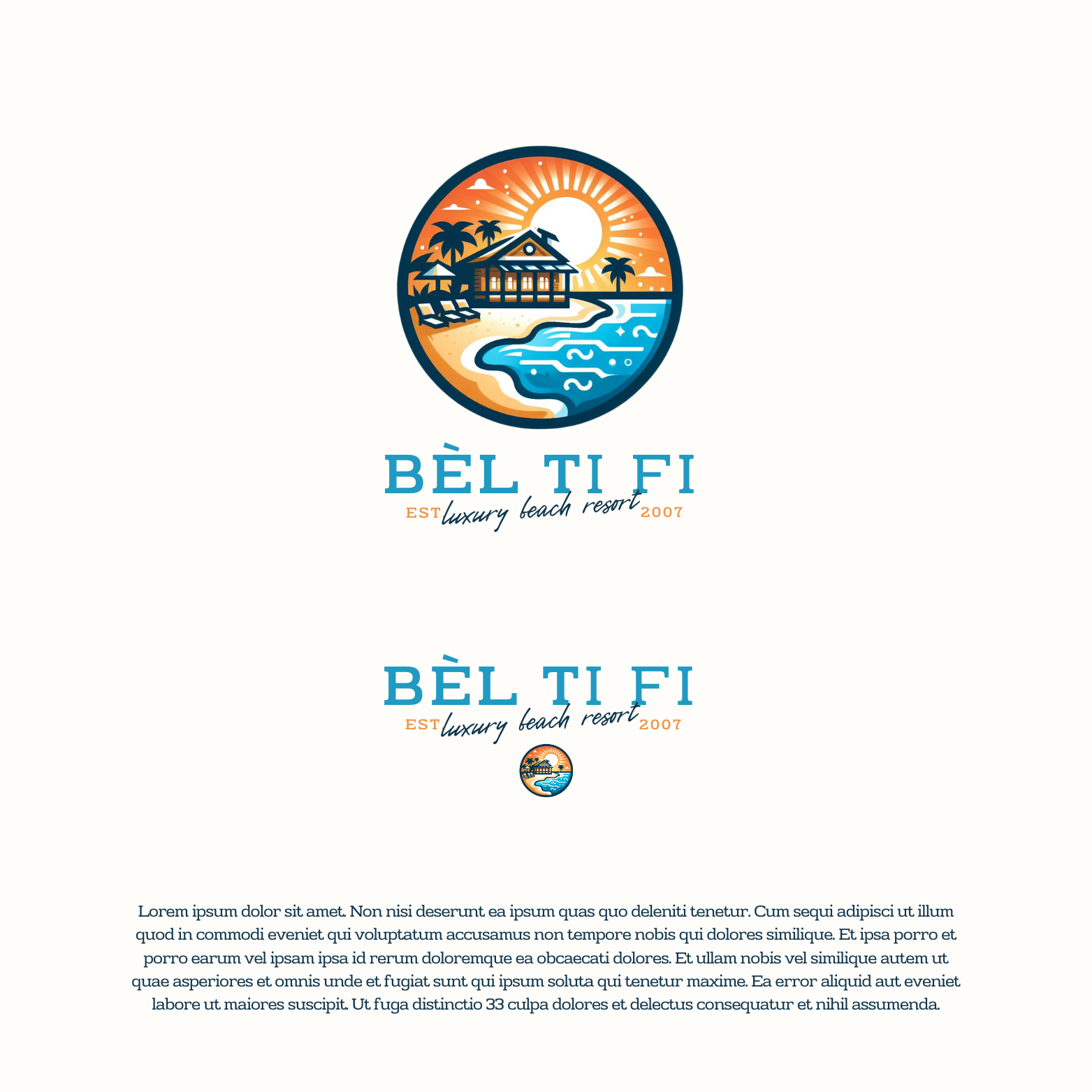 Bèl Ti Fi Luxury Beach Resort Logo and Branding Design beach beachfrontlogo beachfrontresort brand brandidentity branding design graphic graphic design illustration logo logodesign luxury ocean resort resortbranding resortlogo sand tropical vector