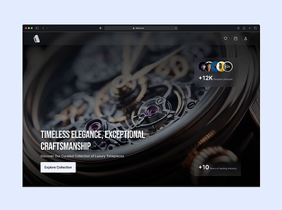 Watch Landing Page animation app landing page minimal product page ui uidesign uiux ux uxdesign watch watch product page