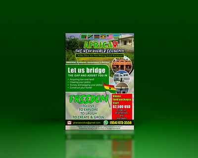 Flyer Design For Africa africa brochure design flyer flyer design graphic design leaflet photoshop template