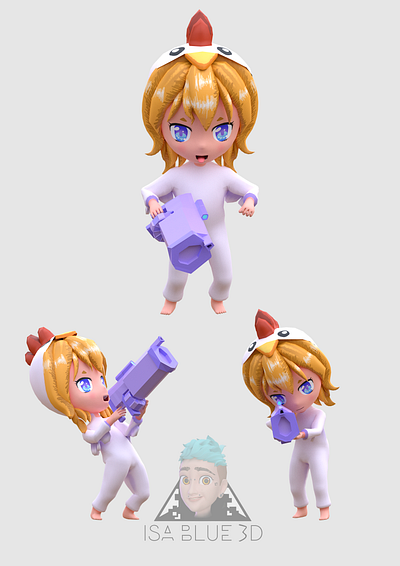 3D stilized chibi character 3d 3dcharacter 3dstylizedcharacter