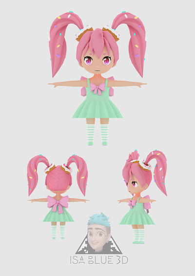 3D stilized character chibi 3d 3dart 3dartist 3dcharacter 3dstylizedcharacter