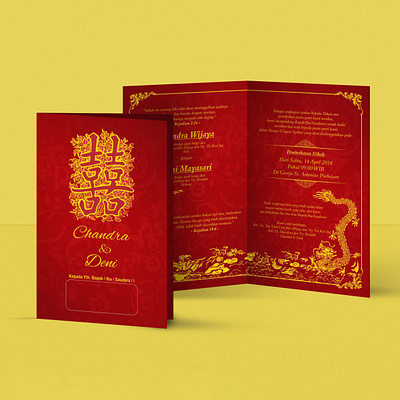 Wedding Invitation "Chinese Concept" concept design graphic design mockup visual design wedding wedding invitation