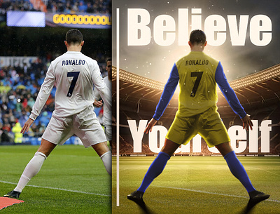 Believe in yourself | Cristiano Ronaldo graphic design