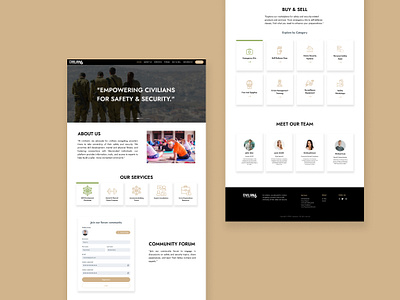 Landing Page - Civilian6 color scheme design inspiration landing page minimalist design uiux design visual design web design