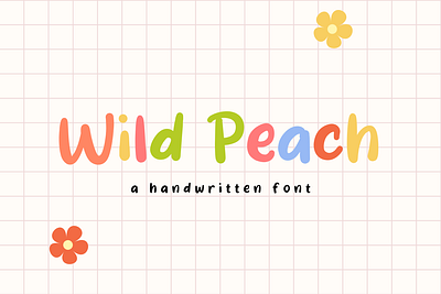 Wild Peach Handwritten Font branding font fashion font handwritten font unique font