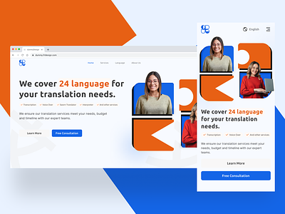 Website Landing Page Translation Services design landing page design translation translation web ui uiux website website design
