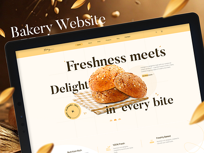 Bakery Website - UI/UX Case study landing page