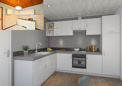 From Outdated To Modern Kitchen 3d animation branding motion graphics