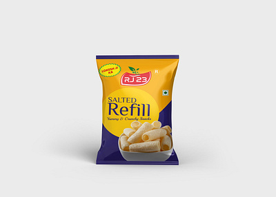 Fryums Refill Pouch Design branding fmcg fryums refill mockup namkeen pouch design pouch packaging snacks snacks pouch