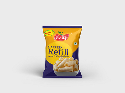 Fryums Refill Pouch Design branding fmcg fryums refill mockup namkeen pouch design pouch packaging snacks snacks pouch