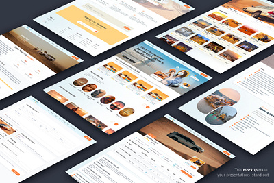 Desert safari Website branding graphic design ui