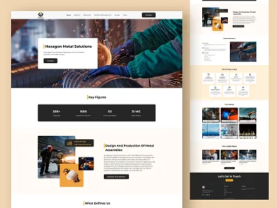 Metal Construction Website Design🏗️🔥 architecture construction landing page liquid metal metal metal construction web page metal welding website metalconstruction rolled metal sustainable ui ux uiux web design web ui website design website development
