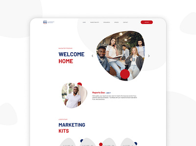 Landing Page for U.S Business Administration branding commercial design figma graphic landing page minimal