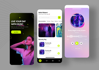 Music App analytics app ui branding cards design figma graphic design illustration logo ui