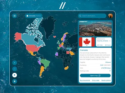 World Map Desktop Mobile iOS App android app dashboard desktop homepage interface ios landing map mobile mobile app product design travel ui ux web web interaction web ui website
