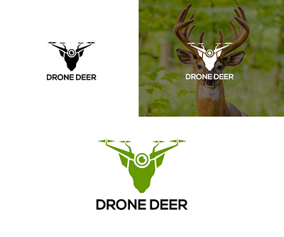 Drone Deer Logo ! branding deer logo design drone deer logo drone logo graphic design icon drone deer illustration logo logo design minimal drone deer logo minimal logo new logo technology vector vector drone deer logo