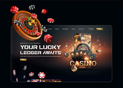 Casino Website Design casino figma ui uiux userinterface web websitedesign