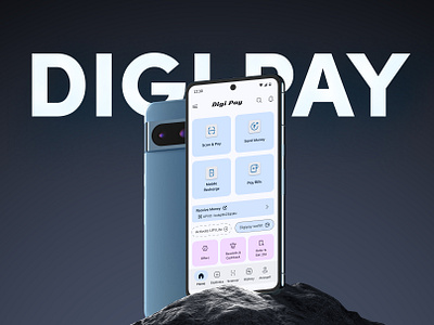 DIGI PAY - Digital Payment Application & Mobile Banking App ui uxresearch visualdesign