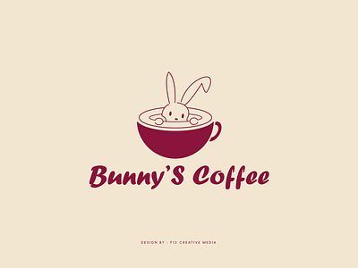 Bunny's Coffee Logo Design for Cafe a letter logo adobe illustrator animal logo animation brand logo branding bunny logo business logo cafe logo coffee logo design graphic design icon illustration logo logo design minimal rabbit logo typography vector