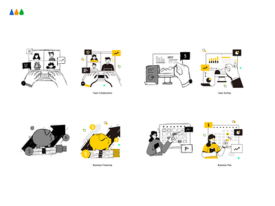 Business Office Park 4 business design graphic design illustration